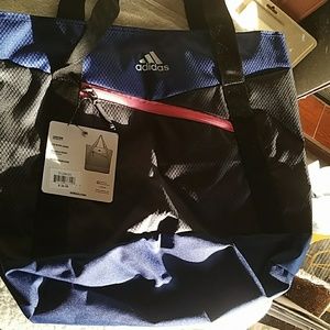 Nwt Adidas Squad III Tote in black and blue